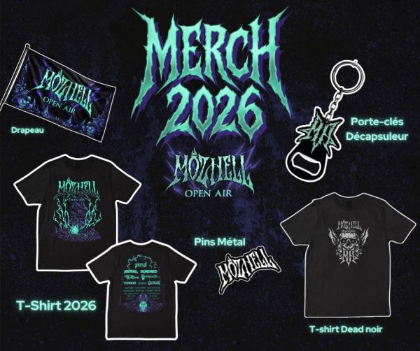 Le Merch MOZHELL OPEN AIR 2026 est arrivé ! Image de Le Merch MOZHELL OPEN AIR 2026 est arrivé !